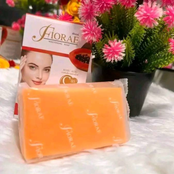 Fiorae Papaya & Gluta Plus Kojic Whitening Soap